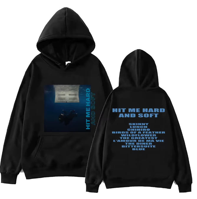 "Hit Me Hard And Soft" Billie UNISEX hoodie  casual hoodie High-quality Sweatshirt