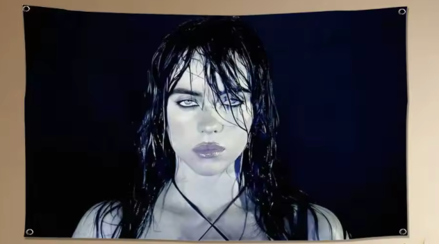 Billie Eilish - Flag Tapestry Banner For Bedroom Outdoor Living Room